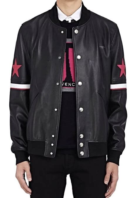 givenchy leather jacket perfume|Givenchy leather bomber jacket.